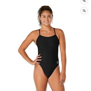 Speedo Women's Classic Black One-Piece Swimsuit